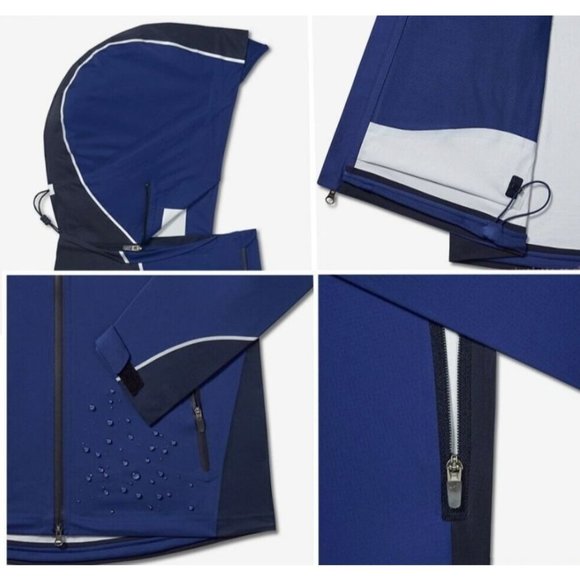 NIKE HyperShield Light Lightweight Full Zip Running Jacket Blue NWOT Women's S - Picture 4 of 10